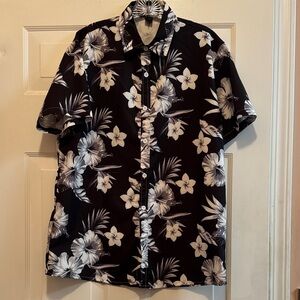 Romwe Floral Men's Button Down Shirt